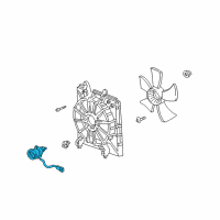 OEM Honda Pilot Motor, Cooling Fan Diagram - 19030-PGK-A01