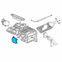 OEM 2001 Honda S2000 Motor Assembly, Air Mix Diagram - 79160-S2A-A01