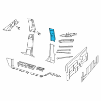 OEM 2012 Ram 3500 C Pillar Diagram - 1DX60BD1AB