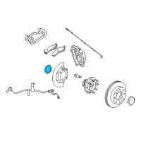 OEM 2017 GMC Sierra 3500 HD Hub & Bearing Seal Diagram - 25807414