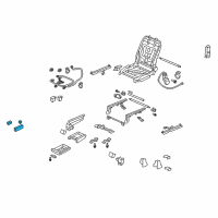 OEM Honda Pilot Switch Assembly, Passenger Side Power Seat (4 Way) (Baltic Blue) Diagram - 81250-SZA-A41ZA