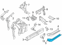 OEM 2019 BMW X5 REAR RIGHT ENGINE SUPPORT Diagram - 41-00-7-933-494