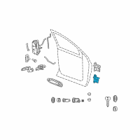 OEM 2008 Dodge Ram 1500 Front Door Lower Hinge Diagram - 55275634AA