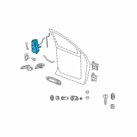 OEM 2007 Dodge Ram 3500 Front Door Latch Diagram - 55372850AB