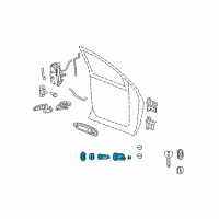 OEM Ram Cylinder Lock-Door Lock Diagram - 5137646AA