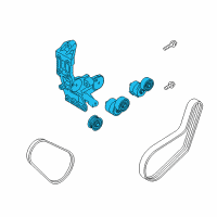 OEM Kia Optima Tensioner Assembly Diagram - 252802G652