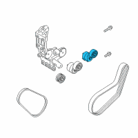 OEM 2015 Hyundai Sonata Tensioner Assembly Diagram - 25281-2G663