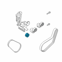 OEM 2013 Kia Optima Idler-Drive Belt Diagram - 252882G001