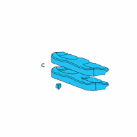 OEM 2012 Buick LaCrosse Seat Cushion Pad Diagram - 20823386