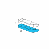 OEM 2010 Buick LaCrosse Seat Cushion Pad Diagram - 20823901