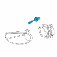 OEM 2003 Saturn L200 Fog Lamp Bulb Diagram - 16525392