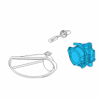 OEM Saturn LW200 Lamp Asm, Front Fog (L.H.) Diagram - 22680889