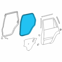 OEM 2016 Toyota Land Cruiser Body Weatherstrip Diagram - 62332-60081