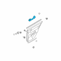 OEM 2008 Hyundai Sonata Power Window Switch Assembly, Rear Diagram - 93580-3K500