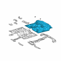 OEM 2002 Toyota Tacoma Pan, Rear Floor Diagram - 58311-04900