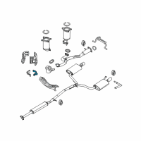 OEM 2009 Lincoln MKS Converter Rear Bracket Diagram - 9G1Z-5K222-B