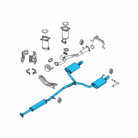 OEM 2010 Lincoln MKT Muffler & Pipe Diagram - AE9Z-5230-A