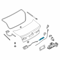 OEM 2021 BMW 745e xDrive Trunk Lid Lock Diagram - 51-24-7-441-014