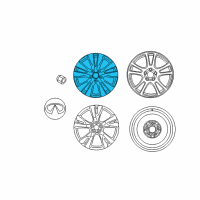 OEM 2012 Infiniti M37 Aluminum Wheel Diagram - D0C00-1MM1A