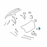 OEM Lincoln Trunk Lock Diagram - GD9Z-5443200-A