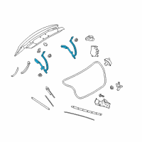 OEM 2017 Lincoln Continental Hinge Diagram - GD9Z-5442701-A