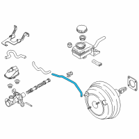 OEM 2011 Nissan Murano Tube-Booster To Tank Diagram - 47401-1AA0B