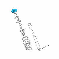OEM 2003 BMW 540i Upper Spring Pad Diagram - 33-53-1-093-786