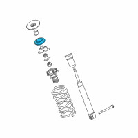 OEM 2002 BMW 540i Lower Spring Pad Diagram - 33-53-1-093-785