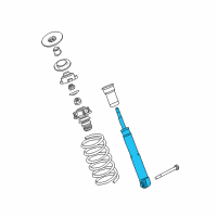 OEM 1999 BMW 528i Rear Shock Absorber Diagram - 33-52-1-094-057