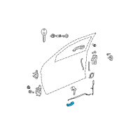 OEM 2012 Chrysler 200 Handle-Inside Release Diagram - 1TR15SZ0AA