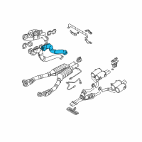 OEM 2000 BMW Z8 Exhaust Manifold Diagram - 11-62-7-832-972