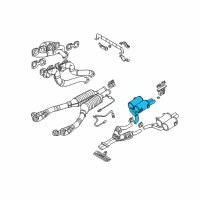 OEM 2003 BMW M5 Rear Muffler Right Diagram - 18-10-1-406-816