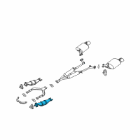 OEM Infiniti M35 Three Way Catalytic Converter Diagram - 208B3-EH225