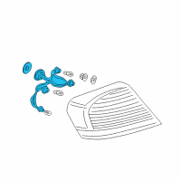 OEM Chrysler Socket Tail Stop & Turn Diagram - MR515691