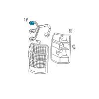 OEM 2004 Cadillac Escalade Socket Diagram - 15306312