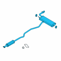 OEM 2018 Ford Fusion Muffler & Pipe Diagram - JS7Z-5F250-A