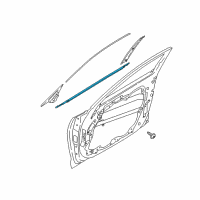 OEM Kia Stinger WEATHERSTRIP Assembly-Front Door Belt Diagram - 82210J5000