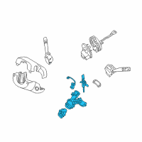 OEM Kia Optima Ignition Lock Cylinder Diagram - 819102G030