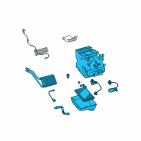 OEM Scion xD Evaporator Assembly Diagram - 87050-52083