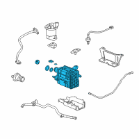 OEM Honda Civic Canister Assembly Diagram - 17011-SNA-A02