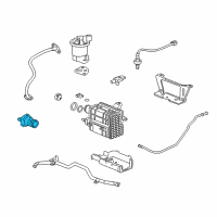 OEM Honda Civic Valve Assembly, Canister Vent Shut Diagram - 17311-SNA-A01