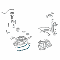 OEM 2014 Lexus RX350 Band Sub-Assembly, Fuel Diagram - 77602-48170