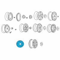 OEM 1999 GMC Sonoma Wheel Diagram - 12368968