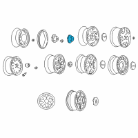 OEM 2000 GMC Jimmy Hub Cap ASSEMBLY "Gmc" (Red Letters) Diagram - 15746031