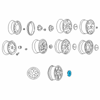 OEM Oldsmobile Bravada Hub Cap ASSEMBLY Diagram - 15037837