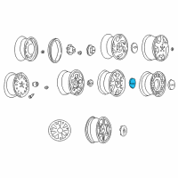 OEM 1994 GMC Sonoma Hub Cap Diagram - 15982660