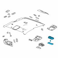 OEM 2022 GMC Canyon Dome Lamp Diagram - 22964362