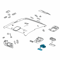 OEM GMC Canyon Map Lamp Diagram - 22964361