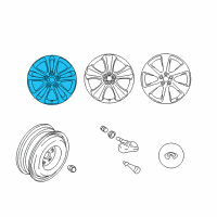 OEM 2009 Infiniti FX35 Aluminum Wheel Diagram - D0C00-3EV1A