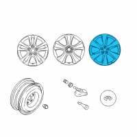 OEM 2011 Infiniti FX35 Aluminum Wheel Diagram - D0C00-1CA4A